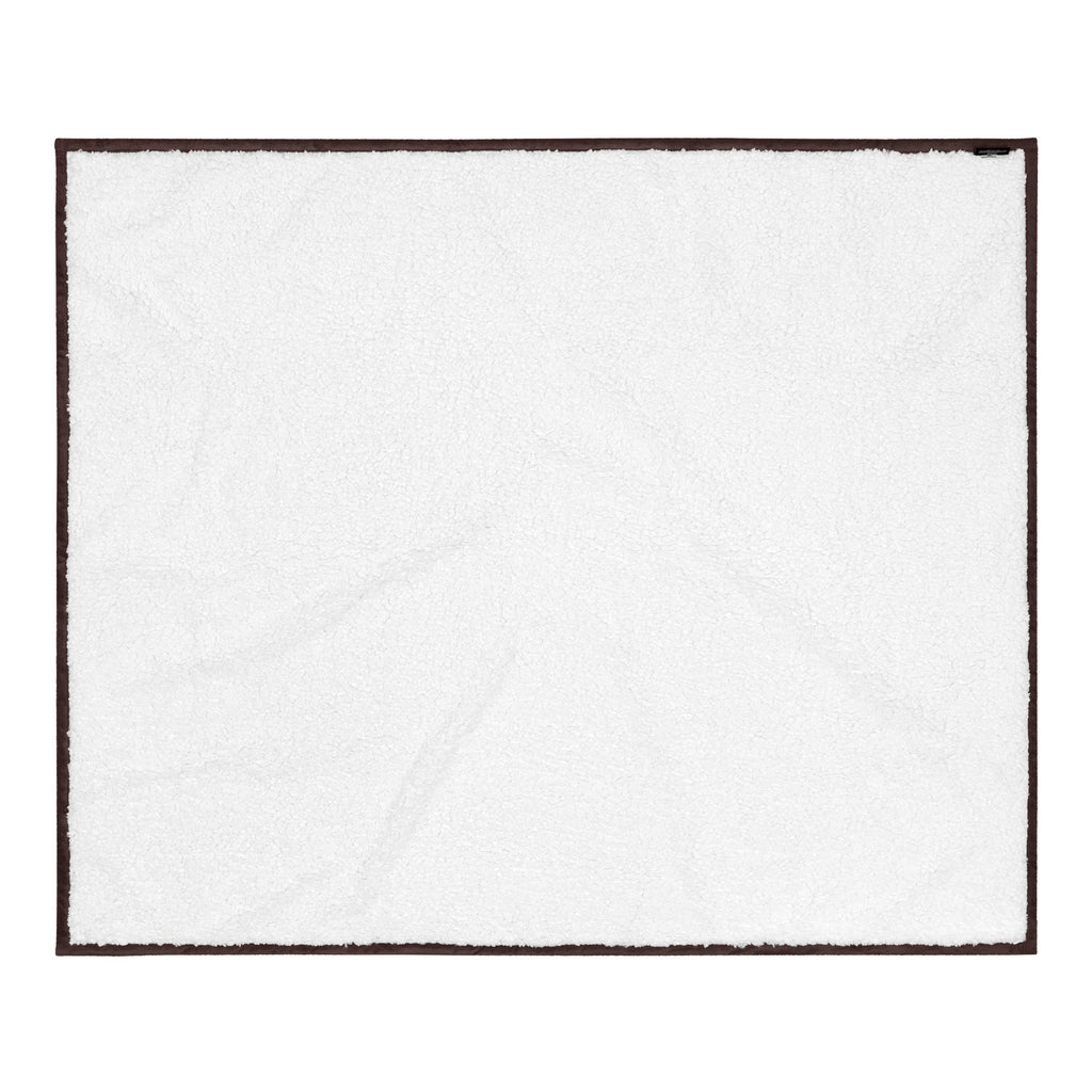 Stay warm with our Sherpa Blanket featuring soft fleece 